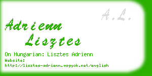 adrienn lisztes business card